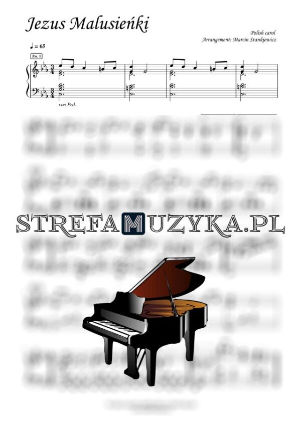 Jezus Malusieńki nuty pdf na pianino
