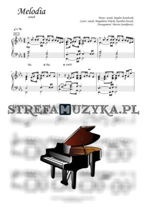 Melodia - sanah nuty pdf na pianino