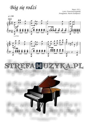 Bóg się rodzi nuty pdf na pianino