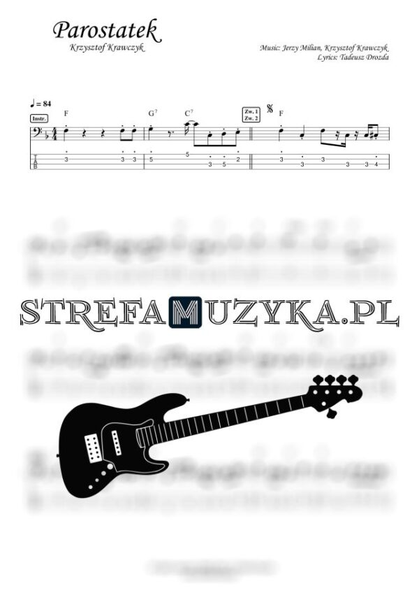 Parostatek - Krzysztof Krawczyk - Gitara Basowa - StrefaMuzyka.pl