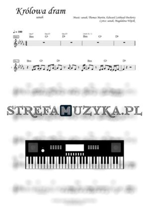 Królowa dram - sanah - Nuty na Keyboard - StrefaMuzyka.pl