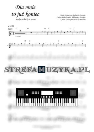 Dla mnie to już koniec - Kaśka Sochacka, Kortez - Keyboard