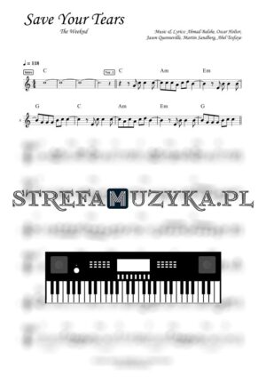 Save Your Tears - The Weeknd - Nuty Keyboard - StrefaMuzyka.pl