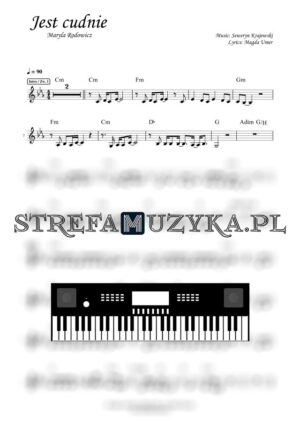 Jest cudnie - Maryla Rodowicz - Nuty Keyboard - StrefaMuzyka.pl