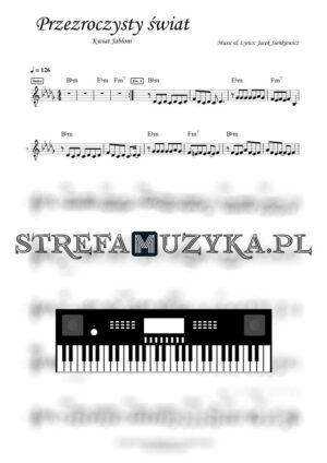 Przezroczysty świat - Kwiat Jabłoni nuty pdf na keyboard