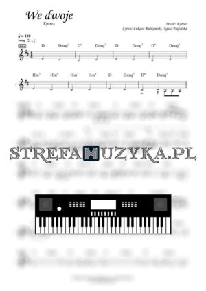 We dwoje - Kortez - Nuty na Keyboard - StrefaMuzyka.pl
