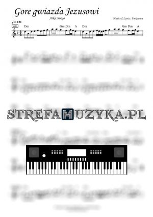 Gore gwiazda Jezusowi - Arka Noego nuty na keyboard, pianino