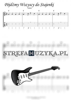 Pójdźmy Wszyscy do Stajenki - Gitara - Kolędy/Pastorałki - Strefa Muzyka