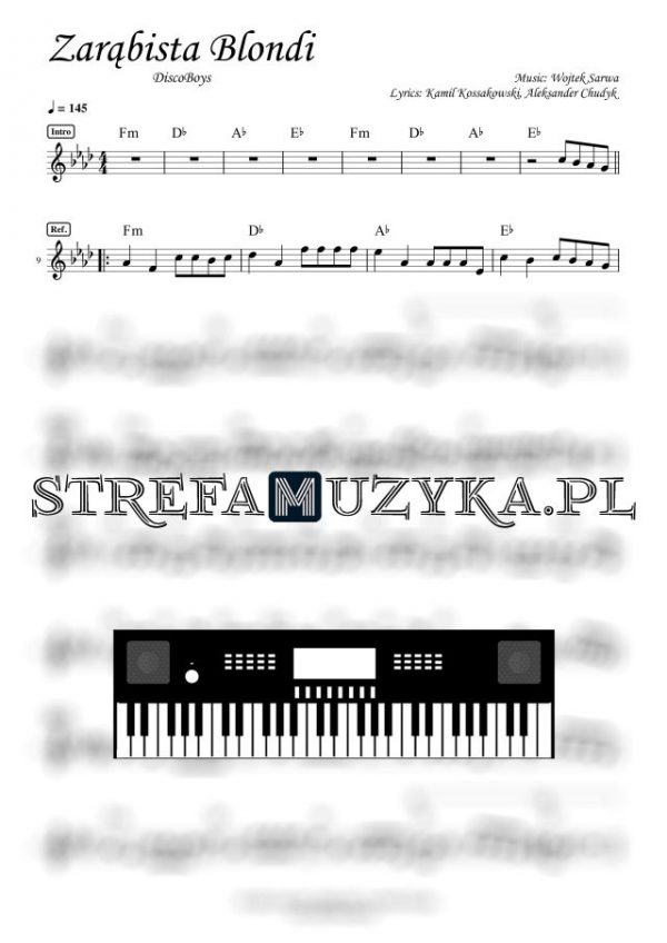 Zarąbista Blondi - DiscoBoys - Keyboard - StrefaMuzyka.pl