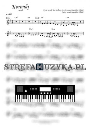 Koronki - sanah - Nuty na Keyboard - StrefaMuzyka.pl