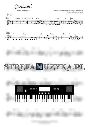 Czasami - Paweł Domagała nuty na keyboard