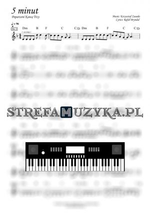 5 minut - Poparzeni Kawą Trzy nuty pdf na keyboard