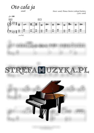 Oto cała ja - sanah nuty pdf na pianino