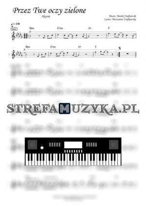 Przez twe oczy zielone - Akcent nuty pdf