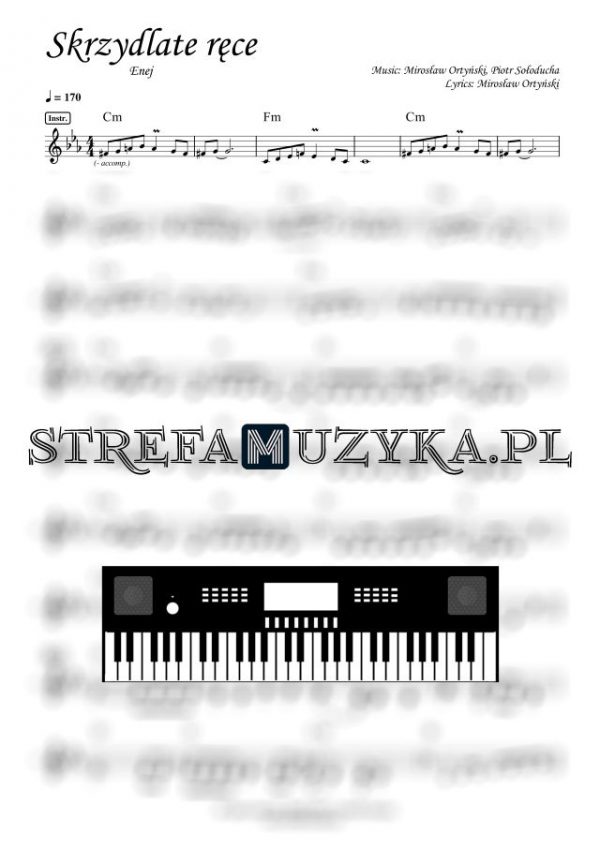 Skrzydlate ręce - Enej nuty pdf keyboard, pianino