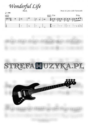 Wonderful Life - Black - Bass Tabs - Gitara Basowa - StrefaMuzyka.pl