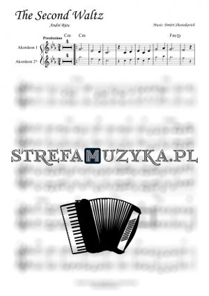The Second Waltz - André Rieu - Nuty na Akordeon - StrefaMuzyka.pl
