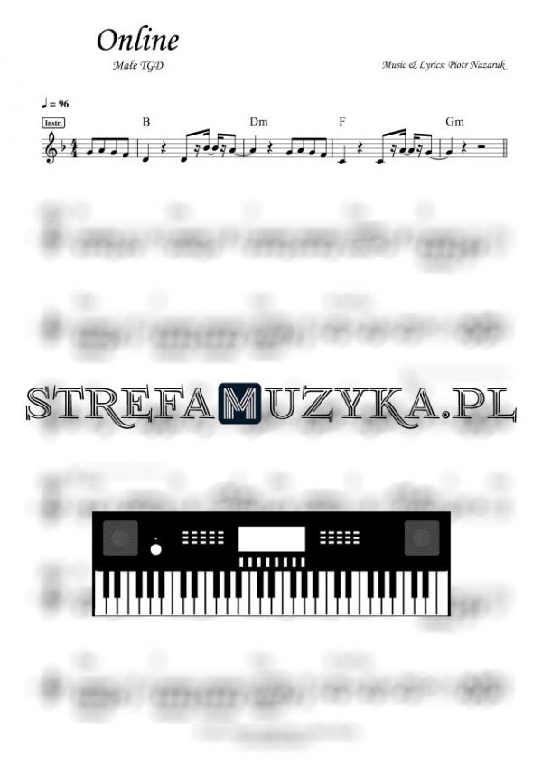 Online - Małe TGD - Nuty na Keyboard - StrefaMuzyka.pl