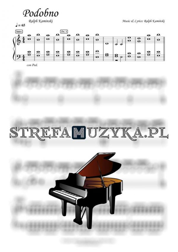 Podobno - Ralph Kaminski nuty pdf pianino
