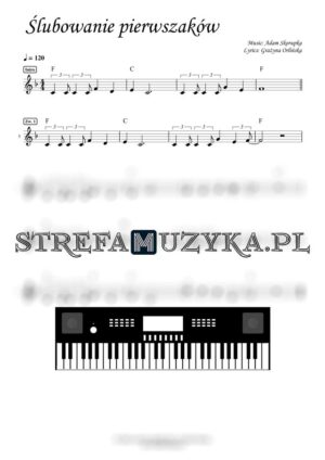 Ślubowanie pierwszaków - Adam Skorupka nuty pdf na keyboard