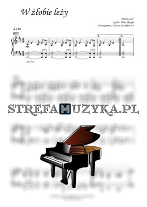 nuty pdf w żłobie leży pianino