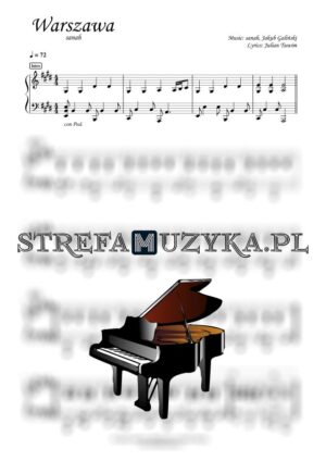 Warszawa - sanah nuty pdf na pianino