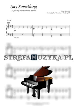 Say Something - A Great Big World, Christina Aguilera (akomp.)