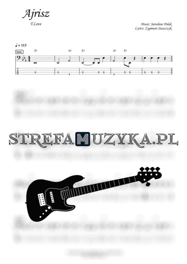 Ajrisz - T.Love - Gitara Basowa - StrefaMuzyka.pl