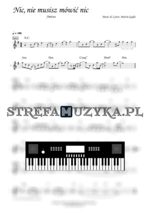 Nic, nie musisz mówić nic - Amicus - Keyboard - Strefa Muzyka
