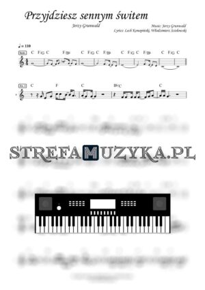 Przyjdziesz sennym świtem - Jerzy Grunwald nuty pdf na keyboard