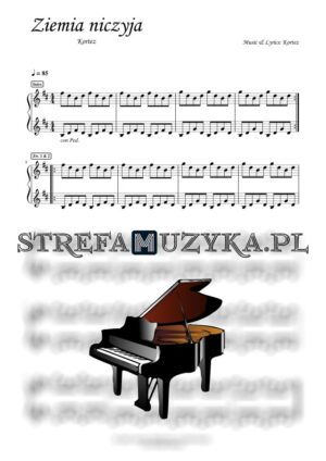 Ziemia niczyja - Kortez sheet music accompaniment