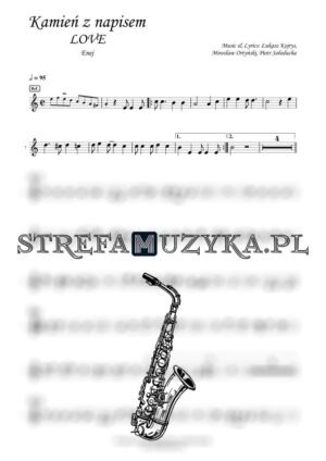 Kamień z napisem LOVE - Enej - Saksofon Altowy - Strefa Muzyka