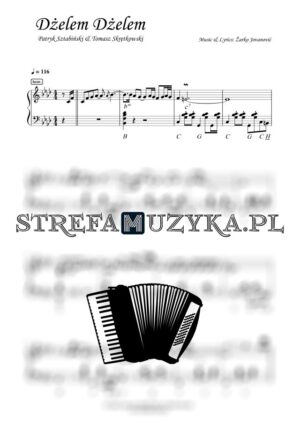 Dżelem Dżelem - Žarko Jovanović (cover by Patryk Sztabiński & Tomasz Skrętkowski) nuty na akordeon