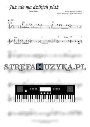 Już nie ma dzikich plaż - Irena Santor nuty pdf na keyboard, pianino