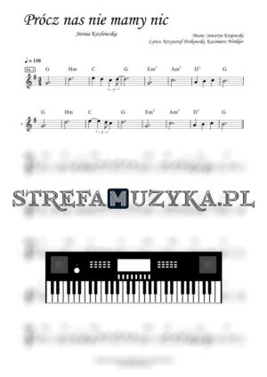 Prócz nas nie mamy nic - Stenia Kozłowska nuty pdf na keyboard