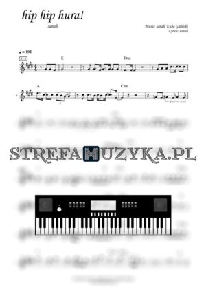 hip hip hura! - sanah - Keyboard - StrefaMuzyka.pl