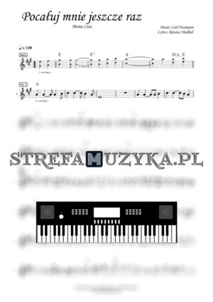 Pocałuj mnie jeszcze raz - Mona Lisa nuty pdf keyboard