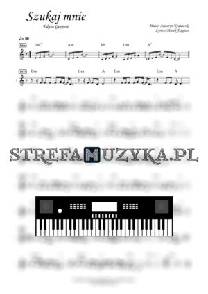 Szukaj mnie - Edyta Geppert nuty pdf na keyboard