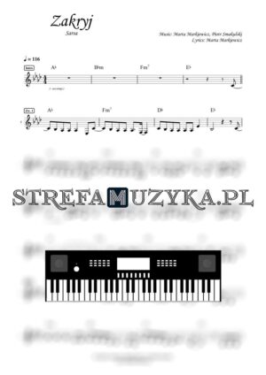 Zakryj - Sarsa nuty pdf na keyboard