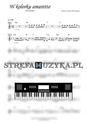 W kolorku amaretto - Pan Savyan nuty pdf na keyboard
