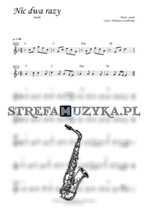 Nic dwa razy - sanah - Saksofon Altowy - StrefaMuzyka.pl