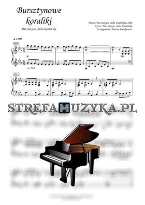Bursztynowe koraliki – Pan Savyan, Julia Kamińska nuty pdf na pianino, fortepian