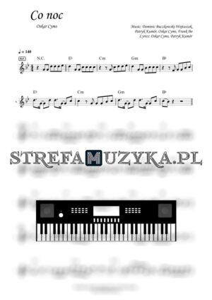 Co noc - Oskar Cyms - Keyboard - StrefaMuzyka.pl