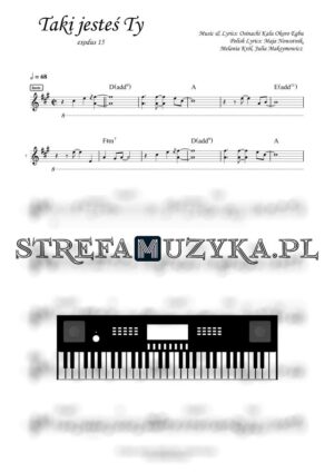 Taki jesteś Ty - exodus 15 - Keyboard - StrefaMuzyka.pl
