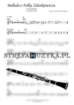 Ballada o Felku Zdankiewiczu - Szwagierkolaska nuty pdf na klarnet