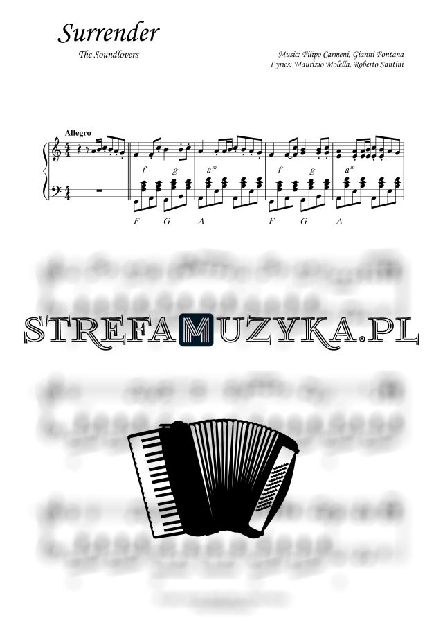 Surrender - The Soundlovers - Akordeon - StrefaMuzyka.pl
