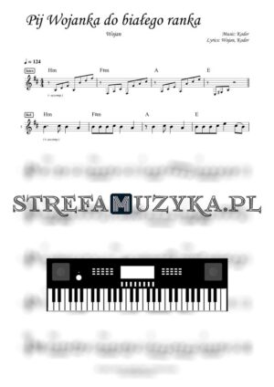 Pij Wojanka do białego ranka - Wojan nuty pdf keyboard