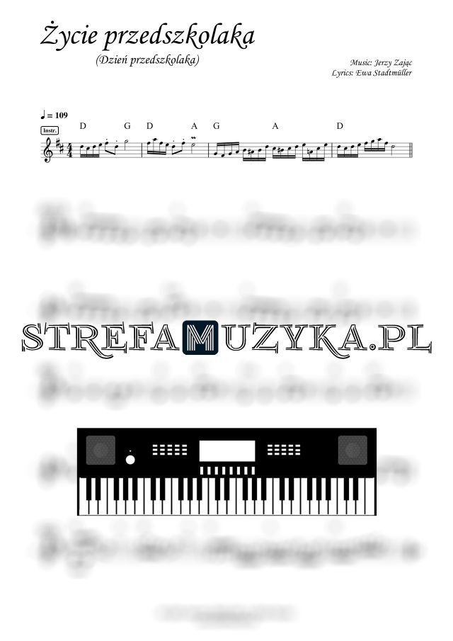 Życie przedszkolaka (Dzień przedszkolaka) - Keyboard