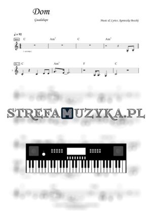 Dom - Guadalupe nuty pdf na keyboard