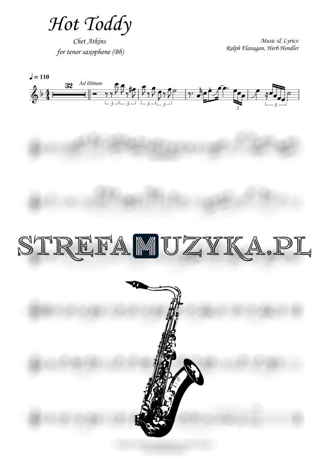 Hot Toddy - Chet Atkins - Saksofon Tenorowy - StrefaMuzyka.pl